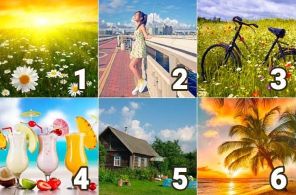 Тест по картинке лето