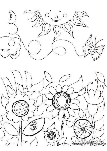 В море. Раскраска