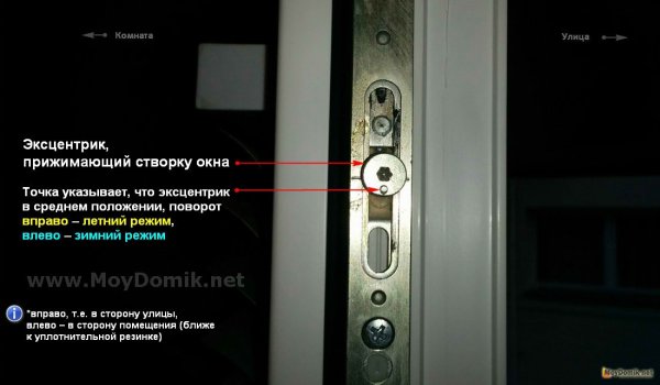 Как перевести стеклопакет в зимний режим схема переключения