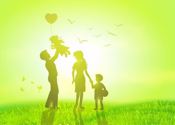 Красивая семья