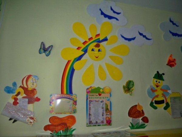 Украшение раздевалки в детском саду летом