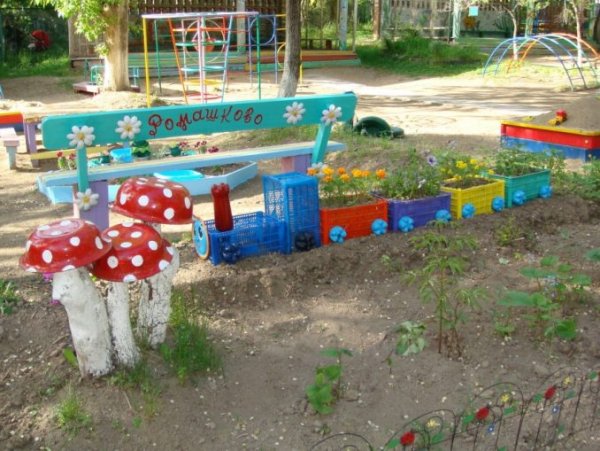 Украшение детских площадок в детском саду