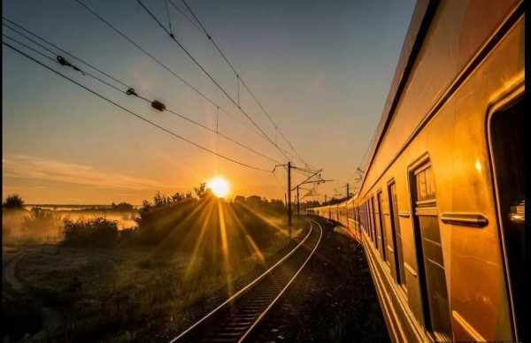 Вид из окна поезда