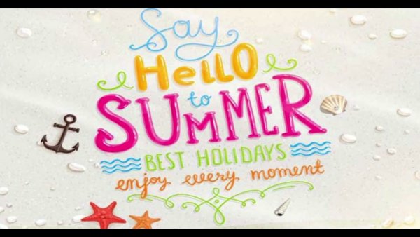 Happy Summer Holidays открытка