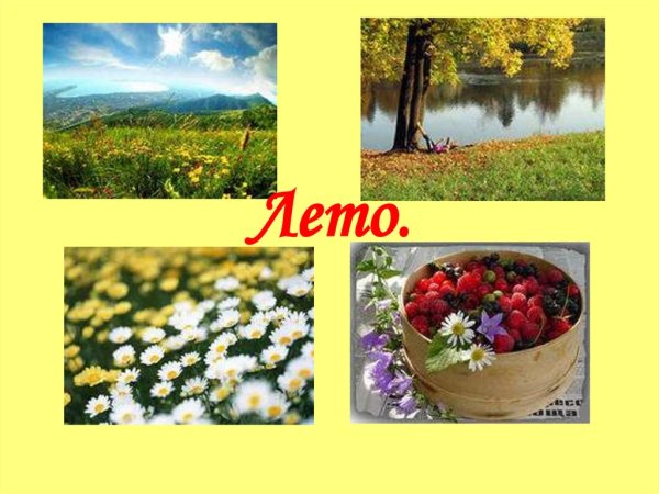 Сезонные изменения летом