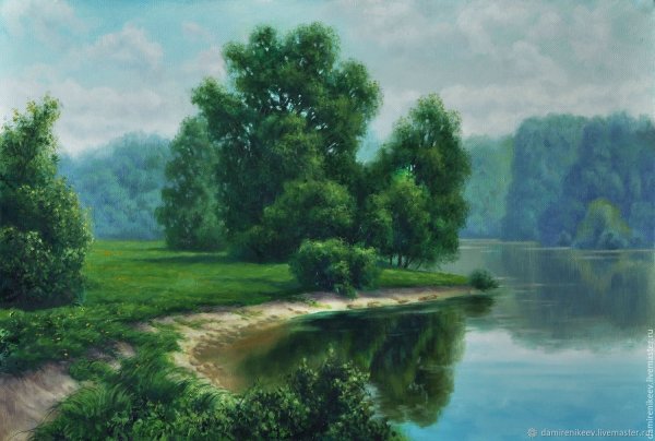 Летний пейзаж Анна Лакисова