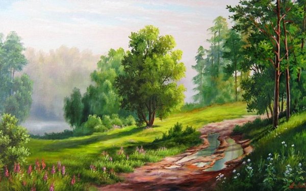 Художник Сергей Сержпинский картины лето