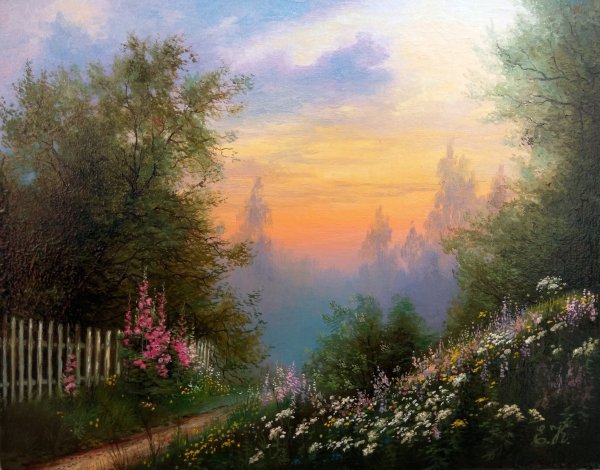 Летние пейзажи художник Кораблева Елена Николаевна