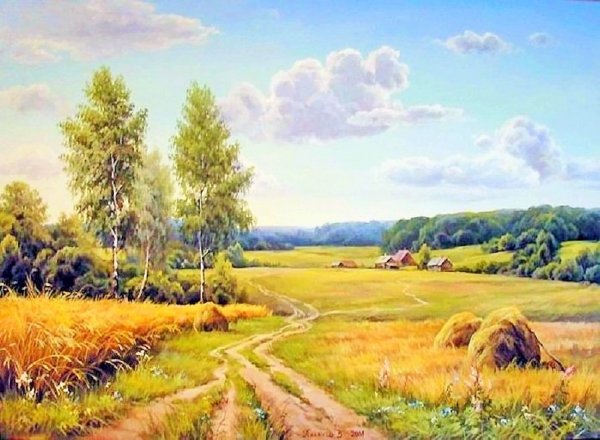 Вячеслав палачев, летний пейзаж
