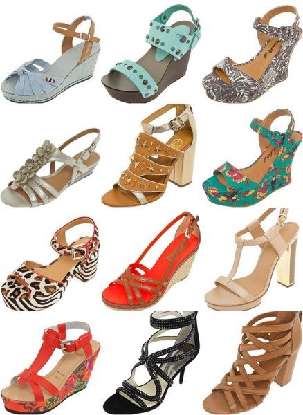 Модели летней обуви