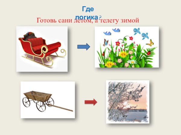 Готовь сани летом а телегу