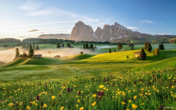 Весна в Доломитовых Альпах