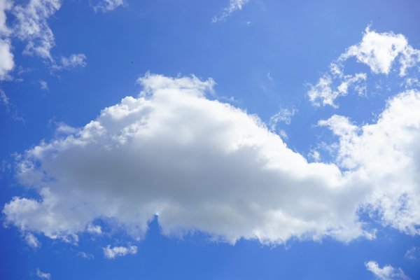 Летнее небо с облаками