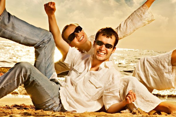 Мужчина и женщина радость