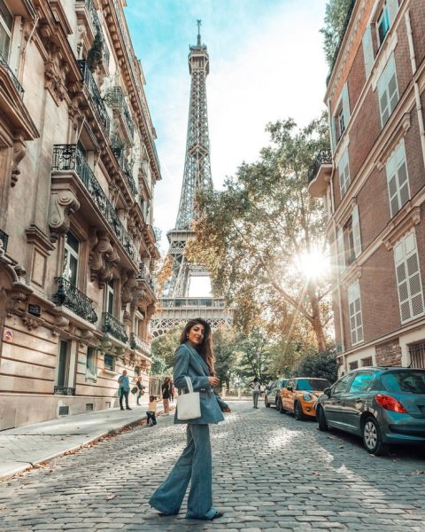 Paris с цветами