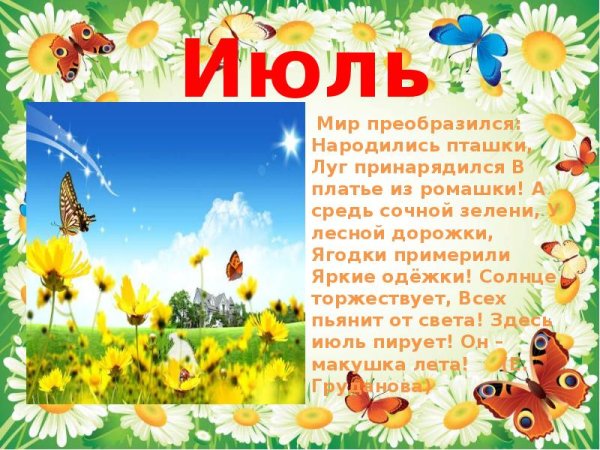 Проект о лете
