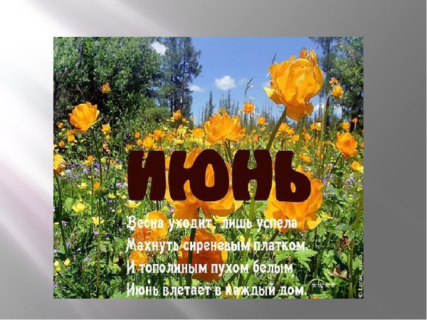 Летние месяцы с надписями