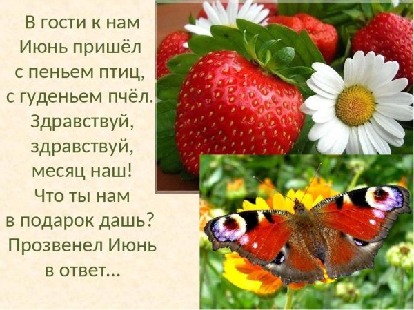 Стихи про июнь