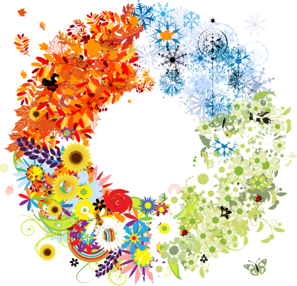 Рамка времена года