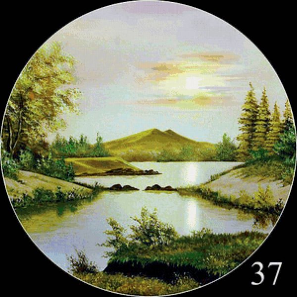 Красивые пейзажи в круге