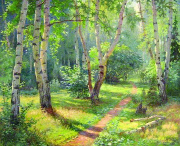 Лес рисунок