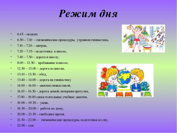 Режим дня