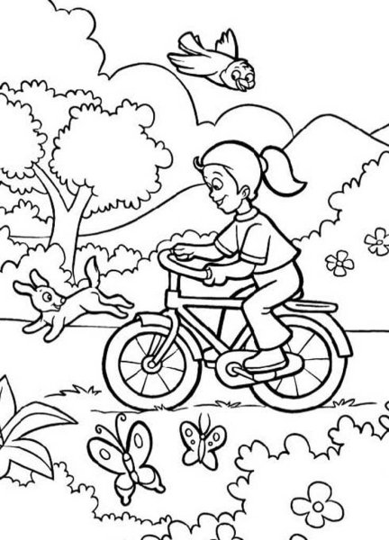 В море. Раскраска