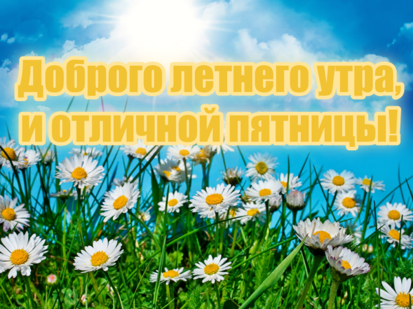 Доброе утро пятница лето