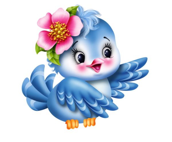 Птица на фоне леса