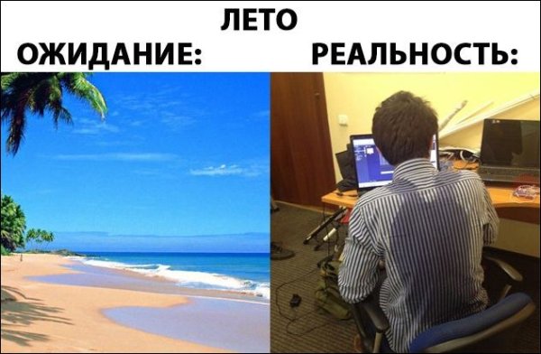 Отпуск ожидание и реальность