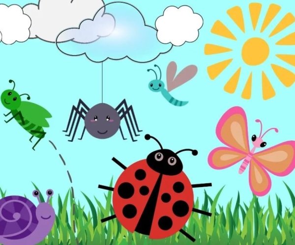 Летние насекомые для детей
