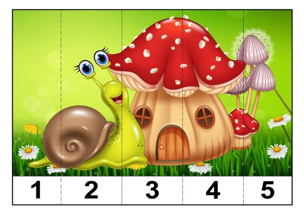 Разрезные пазлы для малышей