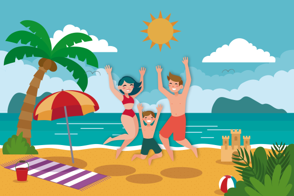 Рисунок отдых на море