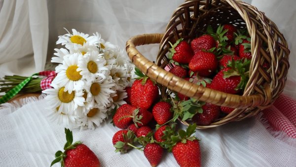 Клубника в корзинке