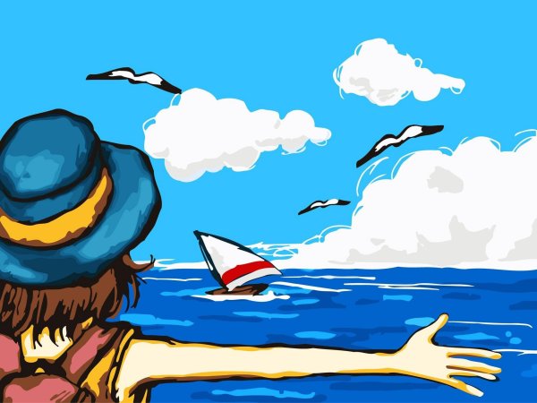 Детские рисунки о лете