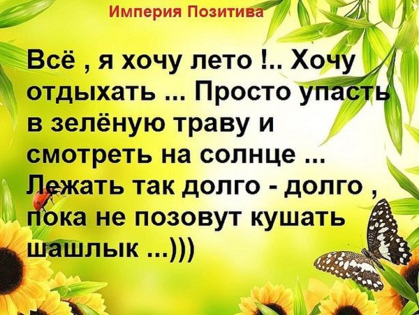 Хочу лето цитаты