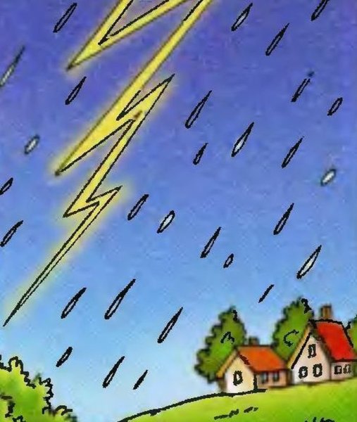 Молния в живописи