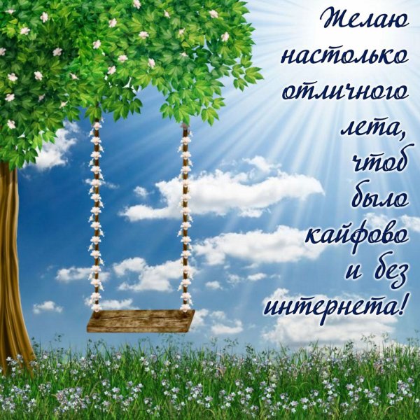 С летом поздравления