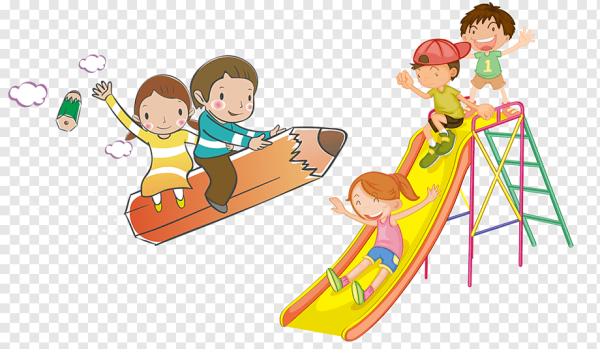 Дети гуляют на площадке