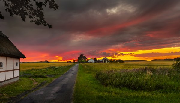 Деревня Лисбю. Дания.