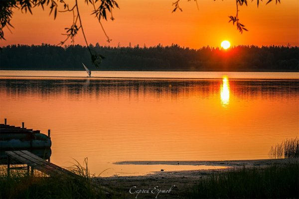 Летний закат в деревне