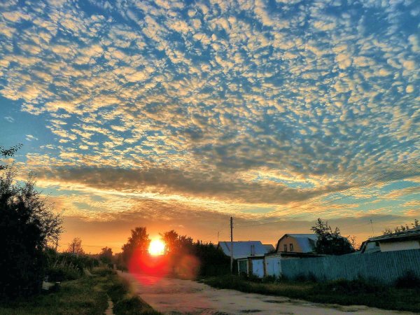 Летний вечер в деревне