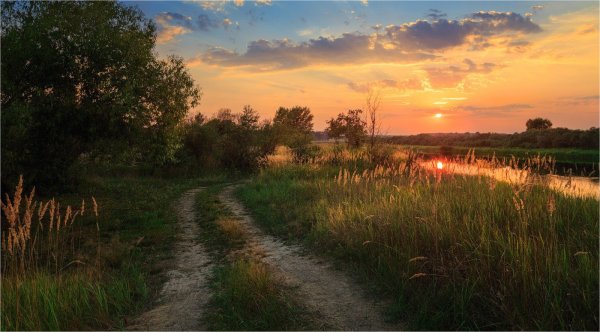 Рассвет в деревне