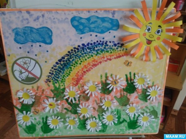 Коллективная работа в детском саду лето