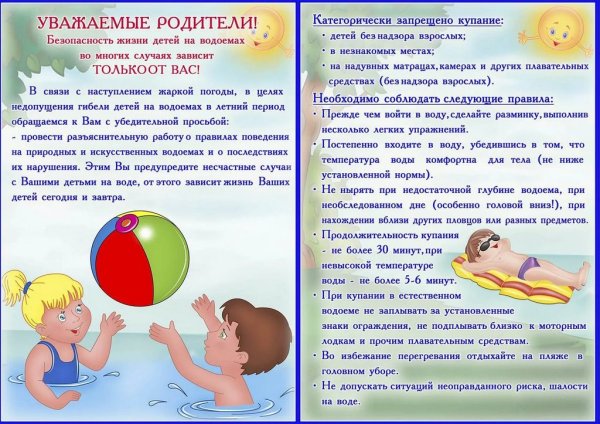 Правила безопасности на воде
