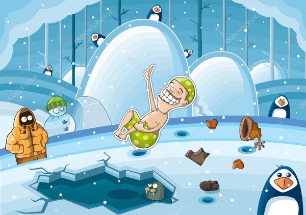 Прорубь рисунок