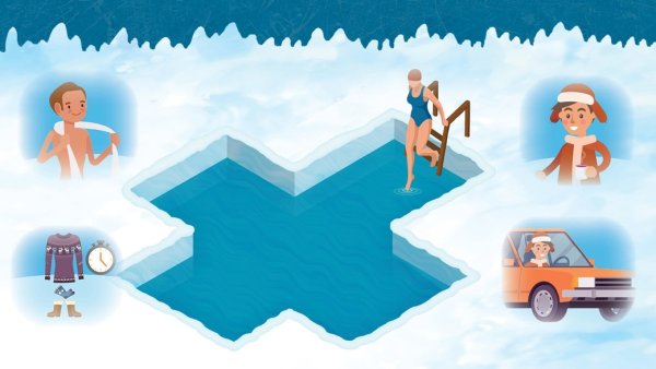 Прорубь клипарт