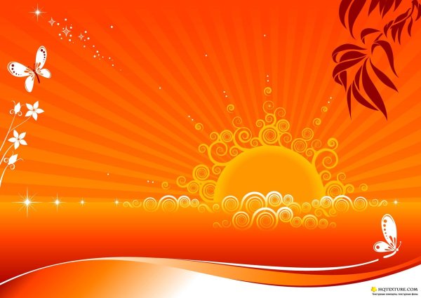 Оранжевое небо оранжевое море