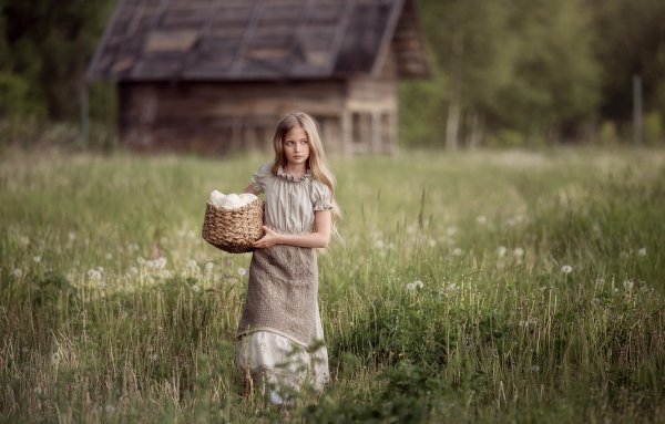 Лето в деревне дети