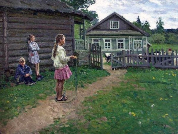 Малыши. В деревне